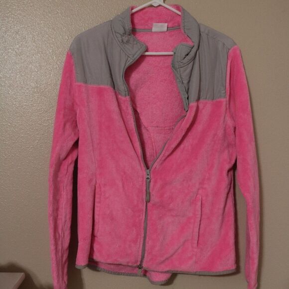 Pink Fuzzy Jacket XL - Picture 1 of 2
